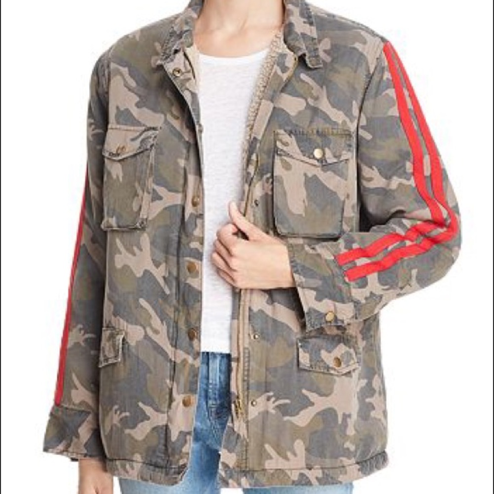 Vintage Havana Faux Fur-Lined Camo Jacket